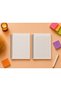 A5 Cellophane Coated Cover, 1 Lined, 1 Checkered, 80 Sheets, 80 Gram Notepad Set - 3