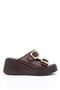 Dl 40 Genuine Leather Adjustable Buckle Slippers - 2