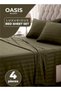 4-Piece Luxury King Size Striped Bedding Set – Duvet Cover 220×240 cm, Fitted Bedsheet 200×200+30 cm & 2 Pillow Covers 48×74+5 cm | Hotel-Style Premium Bed Linen Set - 3