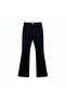 Unisex Black Flared Denim Trousers