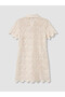Nevavm Crochet Lace Mini Shirt Dress with a Difference - 7