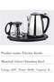 BQSCHJUN Stainless Steel Electric Kettle With Glass Teapot Combo 2.0L Capacity 1800W Rapid Heating Tea Maker Set - 2