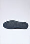 Navy Blue Laceless Suede 100% Leather Shoes 1033260157 - 4