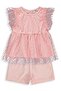 Polka Dot Printed 2-5 Years Old Set - Powder