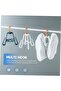 4 PcsShoe rack, Multifunctional Plastic Hook, Drying Rack, Rotatable Hanger, Foldable Shoe Rack, Travel Hanger, Suitable for Home Use, White - 3