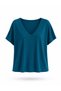 V-Neck Camisole Flowy T-Shirt Top Women's Petrol