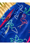 Boy's Navy Blue Flamingo Patterned Swim Shorts - 3