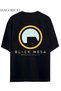 Half Life Design Series "Black Mesa Research Facility" Written Back Print Cotton Relaxed Fit Gamer T-Shirt