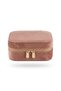 Jewelry Box Organizer Travel Case Necklace Ring Earring Organizer Velvet Pink 12Cmx8Cm - 2