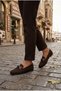 1147 Knitwear with Buckle Accessories, Stylish and Comfortable Women's Ballerinas - 2