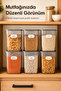 Set of 6 with Label Strip Mega Size Food Storage Container 3.5 Liters Anthracite - 4