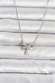 316L Steel Chain Silver Color Bow Model Women's Necklace