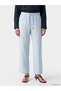 Vizyon New Season Women's 100% Linen Trousers with Elastic Waist - 2
