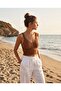 Summer Wavy Lace Look Knitwear Crop Bustier