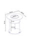 Grove Plant Stand with Storage Shelf 50cm W - Brown M.SH.29077.5 - 5