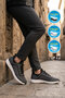 Smoked Rubber Laced Lightweight Flexible Breathable Men's Sports Shoes 1949 m - 2