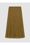 Trendlucky Pleated Chiffon Skirt with Elastic Waist and Difference in Color - 5