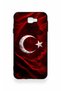Samsung J7 Prime Compatible Wolf Turkish Flag Patterned Silicone Case - 2
