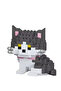 British Shorthair Cat Character Model Figure 3D Building Toys - 172 Pieces - 2
