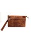 Men's Genuine Leather Tan Multi-Compartment Handbag - 2