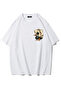 Unisex Oversize Minimal Poker Cards T-Shirt (White)