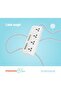 Blue 4 Universal Sockets Power Strip, Universal Sockets, 4 AC Socket, 8 USB-A & 2 USB-C, 3m Cable Length, UK Plug 3Pin - White - 2