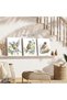 Framed Watercolor Bird Wall Art Set of 4, 8x10 inches Abstract Plants Flowers Birds Nature Canvas - 2