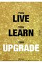 Alayra You Live You Learn You Upgrade Life Changing Printed Quotes wall Posters for Home Decoration - 3