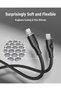 Powerlink Moss Liquid Silicon Cable Type C To Lightning 30W 3A / 2M Zinc-Alloy Connector - Black - 3