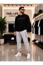 Unisex Wide Cut Zero Neck and Sweatpants Colorful Paris Printed Set