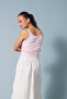 Tulle Collar Detail Tank Top Pink - 4