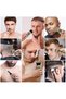 Beard Trimmer Moustache Trimmer for Men 8 in 1 Adjustable Speed Waterproof Hair Clipper T-Blade Trimmer Electic Razor Shavers Cordless Mens Gift Grooming Kit with Face Nose Body - 8