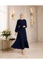 Women's Chiffon Pleated Dress - 3