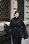 Women's Ruffled Sleeves Spanish Sleeve Set Black - 4