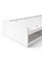 Beta 90x200 Bed W/Built In Side Storage | Wooden Single Bed Frame L205.5xW100.5xH90cm - White - 5