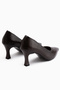 Clarry Genuine Leather Brown Women's Heeled Shoes - 5