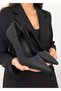 Linear Women's Grace Thin Line Textured Pointed Toe Goblet Heeled Comfort Sole Classic Stiletto Shoes - 4