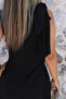 Black Shoulder Bow Dress - 5