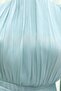 Belted Skirt with Flounce Lining Chiffon Dress - Water Green - 2