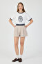 Printed and Processed Navy Blue Striped Regular Fit Shorts T-Shirt Set # 98218 - 4