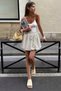 Women's Lura Balloon Mini Skirt Polka Dot White – Elastic Waist, Feminine and Modern Look - 5