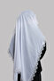 White Prayer Hijab Scarf Cut Fiber Laced 202211_42 - 4