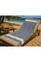 Diamond Peshtemal |   100% Cotton, Natural Fringed |   Beach, Pool, Spa, Hammam, Sports, Travel Towel (Navy Blue - 90X180 cm) - 2