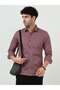 Premium Mauve Cotton Linen Solid Full Sleeve Shirt