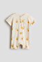 Printed cotton romper suit