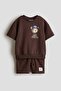 2-piece motif-detail sweatshirt set