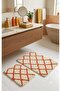 Royal Nordic 2-Piece Latex Non-Slip Base Bath Mat Set 80X50 cm Machine Washable Mat - 4
