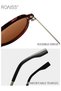 Polarized Aviator Sunglasses for Men Women UV400 Protection Sun Glasses Metal and PC Frame Fashion Anti-Glare for Driving Fishing Traveling Tortoiseshell - 5