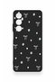 Realme C65 Compatible Mini Bow Black Patterned Silicone Case - 3