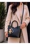 Women's Original Imported Product, Hand and Shoulder Bag with Cute Accessories and Pearls - 6